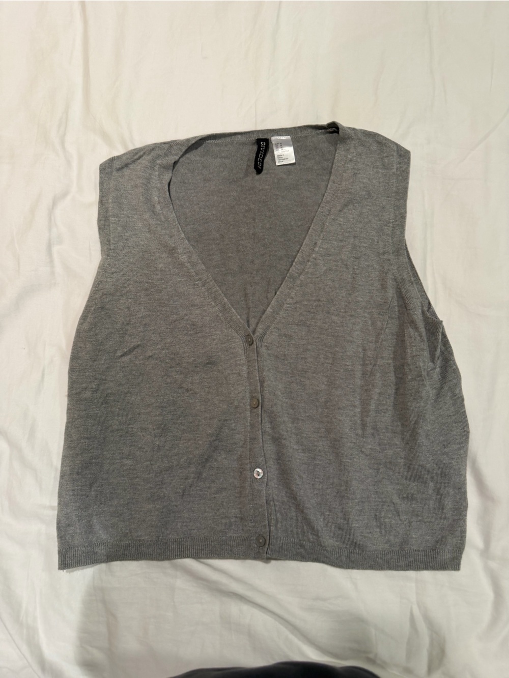 H&M Gray V-Neck Vest Top